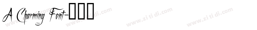A Charming Font字体转换